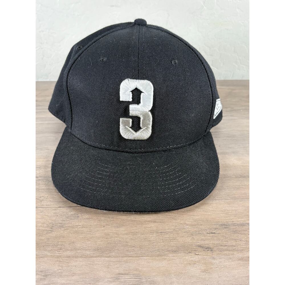 Baseballism 3‎ Up 3 Down Black Fitted Hat 7 1/2 Men's Baseball Hat EUC